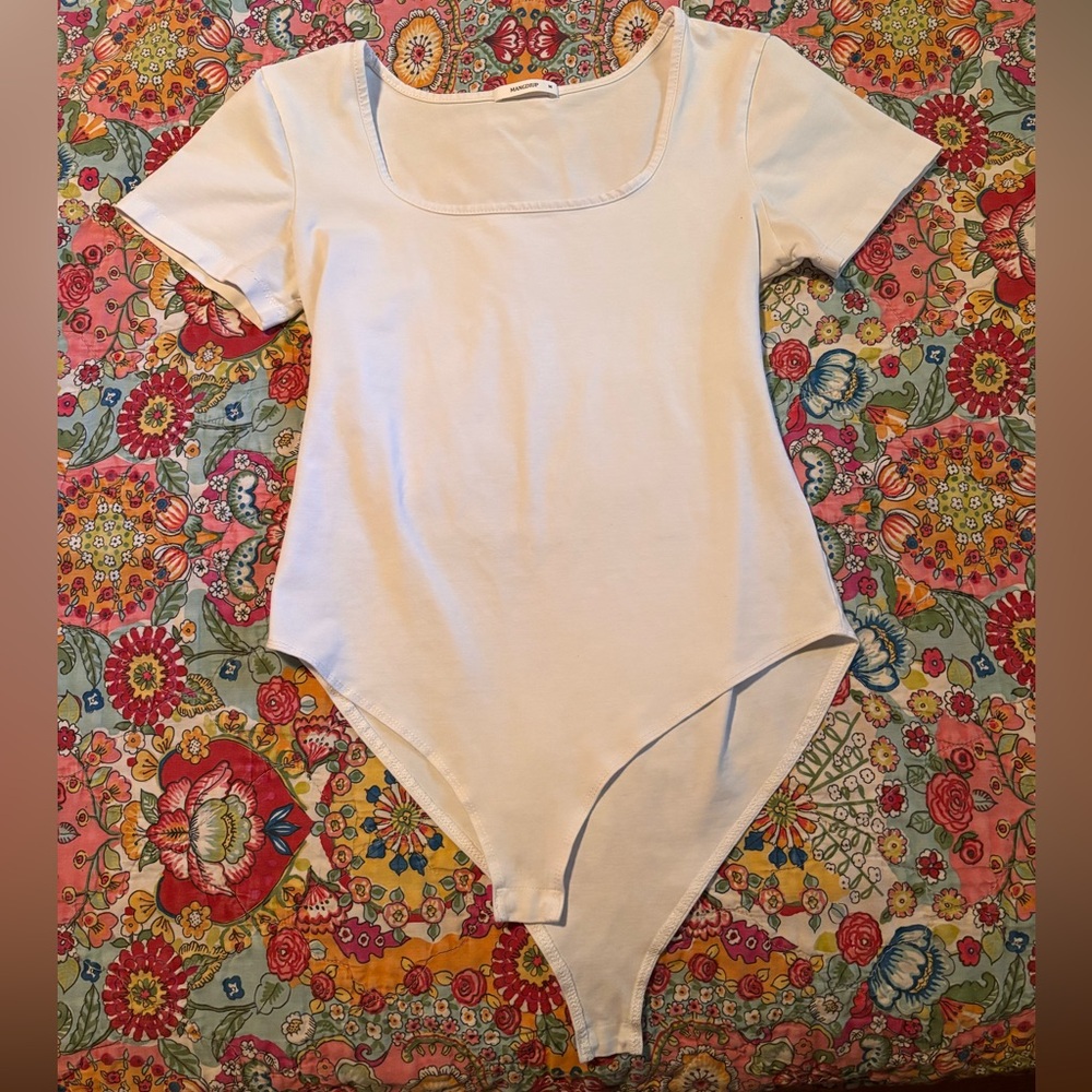 White Short Sleeve Bodysuit